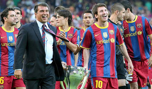 En 2009, con Laporta como presidente, Barcelona ganó el histórico sextete. Foto: EFE En 2009, con Laporta como presidente, Barcelona ganó el histórico sextete. Foto: EFE
