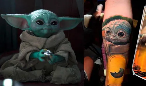 Desliza las imágenes para ver el increíble tatuaje que se hizo este fanático de Grogu, el personaje de The Mandalorian. Foto: captura de TikTok/@nikkohurtado