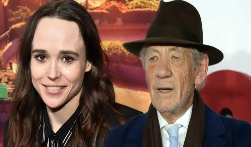 Ian McKellen y Elliot Page trabajaron juntos en X-Men. Foto: composición AFP Ian McKellen y Elliot Page trabajaron juntos en X-Men. Foto: composición AFP