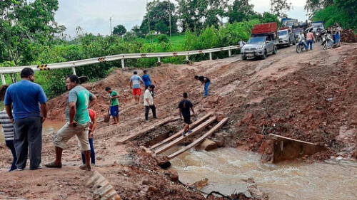 Lluvias están ocasionando desastres en región San Martín. Foto: Gobierno Regional de San Martín.