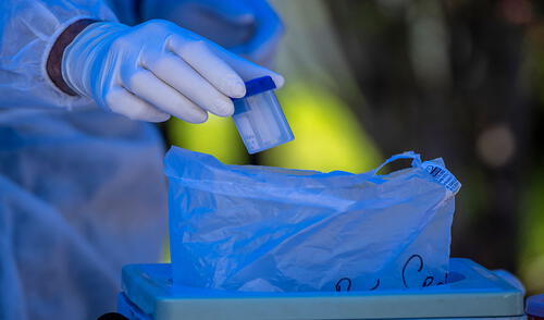 Estudios genómicos realizados por Colombia dieron con este nuevo linaje, al tiempo que corroboraron que la variante británica no se encuentra hasta ahora en su territorio. Foto: AFP