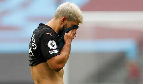 El delantero del Manchester City está aislado en su domicilio tal y como indica el protocolo de la COVID-19. Foto: EFE