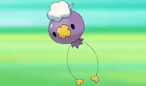 Drifloon es de tipo Fantasma y Volador. Su altura media es de 0,4 metros, y suele pesar unos 1,2 kg. Foto: Niantic Drifloon es de tipo Fantasma y Volador. Su altura media es de 0,4 metros, y suele pesar unos 1,2 kg. Foto: Niantic