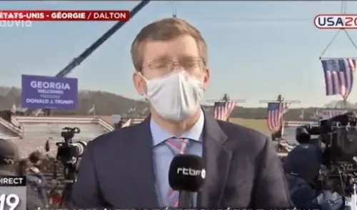 Philip Crowther en una de sus tantas coberturas. Foto: Captura de Twitter / @@PhilipinDC