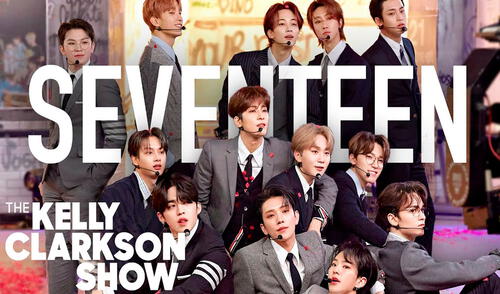 Presentación de "Left&right" de SEVENTEEN. Foto: The Kelly Clarson show