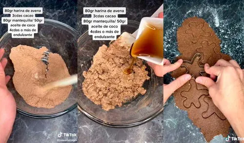 Con solo unos cuantos ingredientes podrás preparar estas exquisitas galletas artesanales. Foto: captura de TikTok/@joseehidalgoi