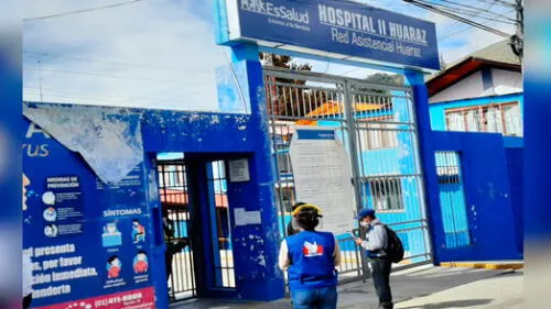 Representantes de la Defensoría del Pueblo inspeccionó hospitales de Huaraz. Foto: Defensoría del Pueblo.