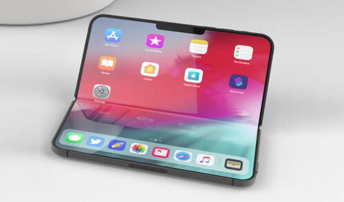 Apple quiere que sus teléfonos plegables utilicen una “bisagra casi invisible”. 
Foto referencial: La manzana mordida