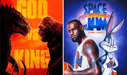 Space Jam 2 y Godzilla vs. Kong son dos de las cintas más esperadas. Foto: composición Warner