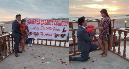 La emotiva escena tuvo como fondo el atardecer en las playas de Mollendo. Foto: Facebook Central de Noticias Islay La emotiva escena tuvo como fondo el atardecer en las playas de Mollendo. Foto: Facebook Central de Noticias Islay
