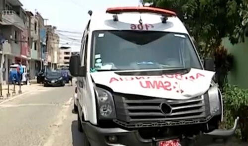 Tuvo que llegar otra unidad para trasladar a los heridos a un hospital. Foto: captura de América Noticias