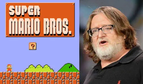 Gabe Newell tuvo palabras de elogio para el creador de Super Mario Bros durante una entrevista donde recordó sus primeros pasos como desarrollador. Foto: Nintendo/La Tercera