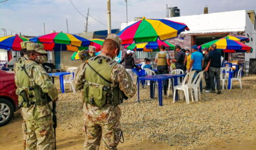 Los operativos son realizados mediante patrullaje integrado entre PNP, Ejército y Seguridad Ciudadana. Foto: Prensa Huanchaco