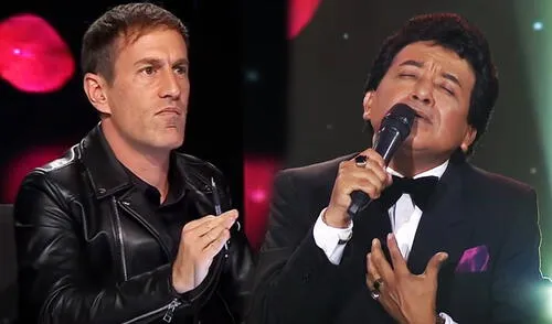 El imitador peruano llegó desde Chiclayo al set de televisión. Foto: capturas Latina