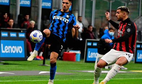 El encuentro Inyter vs. Milan empieza a las 2.45 p. m. (hora peruana). Foto: AFP