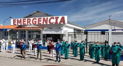 En EsSalud Juliaca se alistan para atender a pacientes contagiados con coronavirus. Foto: EsSalud.