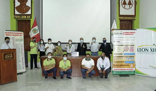 Representante de la SBS participaron en ceremonia de apertura de comicios virtuales. Foto: Cortesía LEON XIII