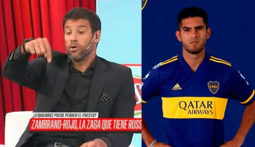 El exjugador de Vélez alabó las características de Zambrano en la defensa boquense. Foto: captura, ESPN, Boca Juniors
