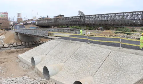 Avanzan los trabajos para el funcionamiento del nuevo puente en Virú. Foto: difusión