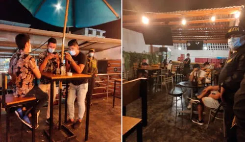 Fiscalizadores y policías intervinieron a jóvenes infractores. Foto: Municipalidad de Chiclayo