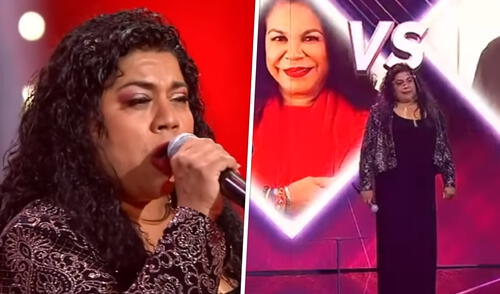 Imitadora de Eva Ayllón durante gala de eliminación en Yo soy Chile. Foto: capturas de Chilevisión