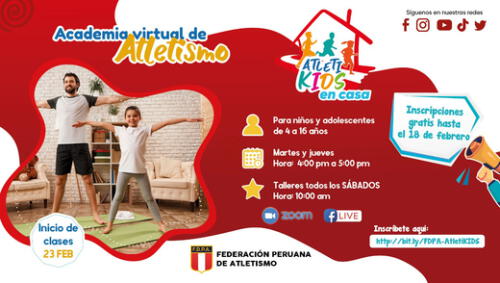 Entrenadores de la Federación de Atletismo estarán a cargo de los entrenamientos. Foto: FDPA