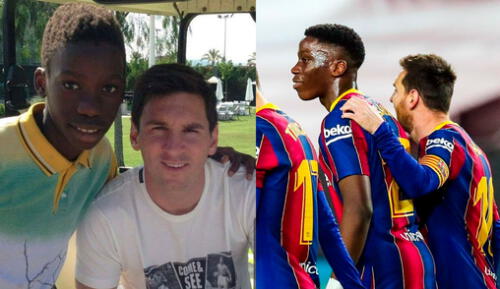 Ilaix Moriba brindó una asistencia en la victoria del FC Barcelona sobre el Alavés. Foto: Twitter/@IlaixMK
