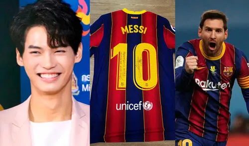 Win Metawin confesó una vez que Lionel Messi era su futbolista favorito. Foto: composición LR Win Metawin confesó una vez que Lionel Messi era su futbolista favorito. Foto: composición LR