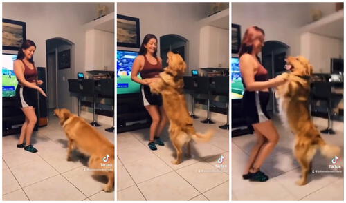 Ambos cautivaron a los internautas con sus pasos de baile. Foto: captura de TIkTok (@julianafontechada)