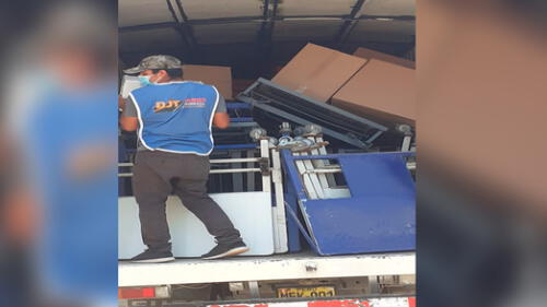 EsSalud envió 15 camas hospitalarias para albergue temporal de Cayaltí. Foto: Difución.