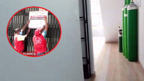 Local atendía a pacientes con COVID-19 en ambientes inadecuados. Foto: captura América TV