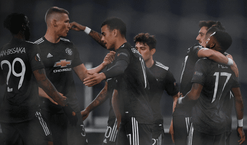 Bruno Fernandes abrió el marcador. Foto: AFP Bruno Fernandes abrió el marcador. Foto: AFP