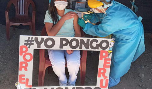 Personal de salud que atiende casos COVID-19 continúa siendo inmunizado. Foto: GRLL Personal de salud que atiende casos COVID-19 continúa siendo inmunizado. Foto: GRLL