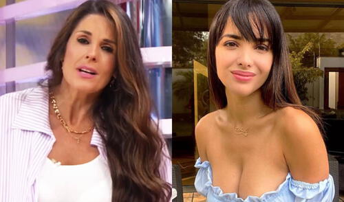 Rebeca Escribens habla sobre el incidente que protagonizó con Rosángela Espinoza en Esto es guerra. Foto: captura de América TV/ Rosángela Espinoza/ Instagram