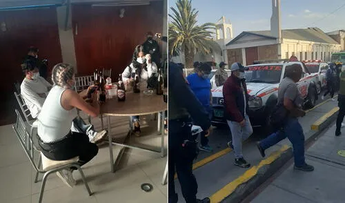 Local venía funcionando a pesar de que la provincia de Arequipa continúa en cuarentena. Foto: PNP