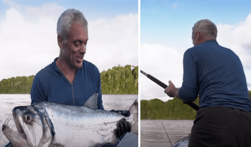 El video ha sido compartido en el canal River Monsters. Foto: captura de YouTube. El video ha sido compartido en el canal River Monsters. Foto: captura de YouTube.