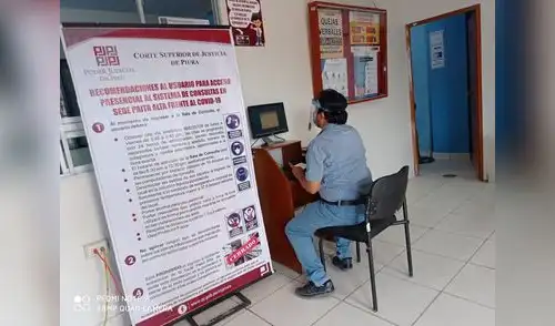El horario de atención es de 3.45 a 4.45 p. m. Foto: Poder Judicial Piura