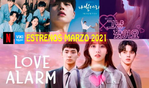 Revisa la lista de estrenos en Netflix y Viki para marzo 2021. Foto: composición LR