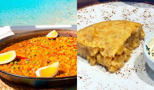La paella y la tortilla de patata son dos de los mejores platos de comida típica de España. Foto: composición/ABC/El Mundo