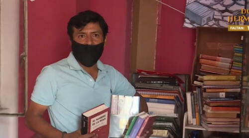 Herrada representó al Perú en el Salón del Libro de Luxemburgo en el 2018. Foto: captura América