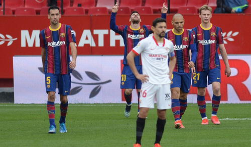 FC Barcelona y Sevilla se vuelven a enfrentar por la vuelta de las semifinales de la Copa del Rey. Foto: AFP