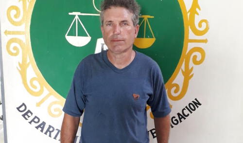 Policía lo acusa de integrar banda dedicada al tráfico de terrenos. Foto: PNP Policía lo acusa de integrar banda dedicada al tráfico de terrenos. Foto: PNP