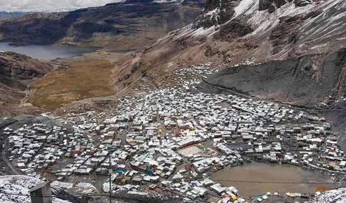 La Rinconada está ubicado a 5 300msnm, donde laboran más de 40 mil mineros. Foto: archivo