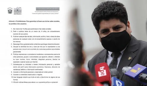 La normativa presentada por el legislador Simeón Hurtado, muestra deficiencias y desconocimiento de la metodología interactiva en las redes sociales. Foto: composición Giselle Ramos/La República