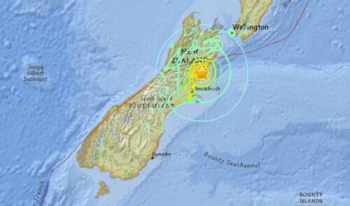 En las costas del noreste de Nueva Zelanda se sintió el sismo. Foto: difusión En las costas del noreste de Nueva Zelanda se sintió el sismo. Foto: difusión