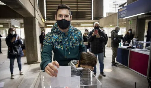 Messi votó en las elecciones presidenciales del Barcelona. Foto: FC Barcelona
