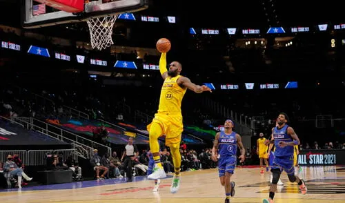 Team LeBron vence a Team Durant en el NBA All Star 2021 desde Atlanta. Foto: AFP