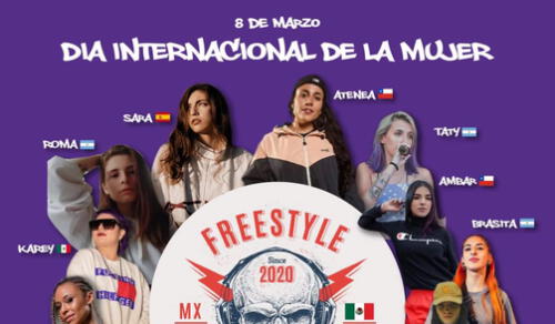 Las mujeres más destacadas del panorama actual del freestyle en habla hispana. Foto: Freestyle Alterno