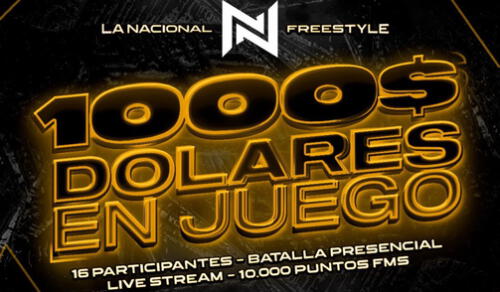 La Nacional Freestyle brindará 1000 dólares al campeón, así como puntos para la FMS Perú. Foto: La Nacional