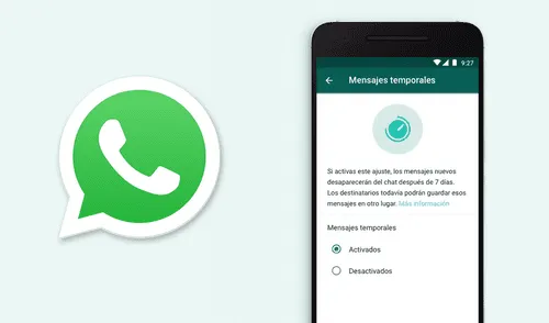 Los mensajes que se eliminan automáticamente están disponibles en iOS y Android. Foto: composición/La República